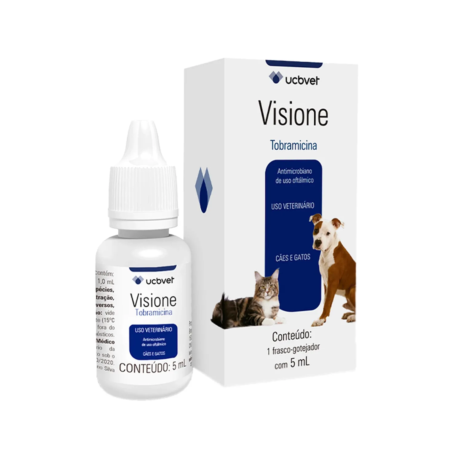 Colírio Visione para Cães e Gatos UCB Vet